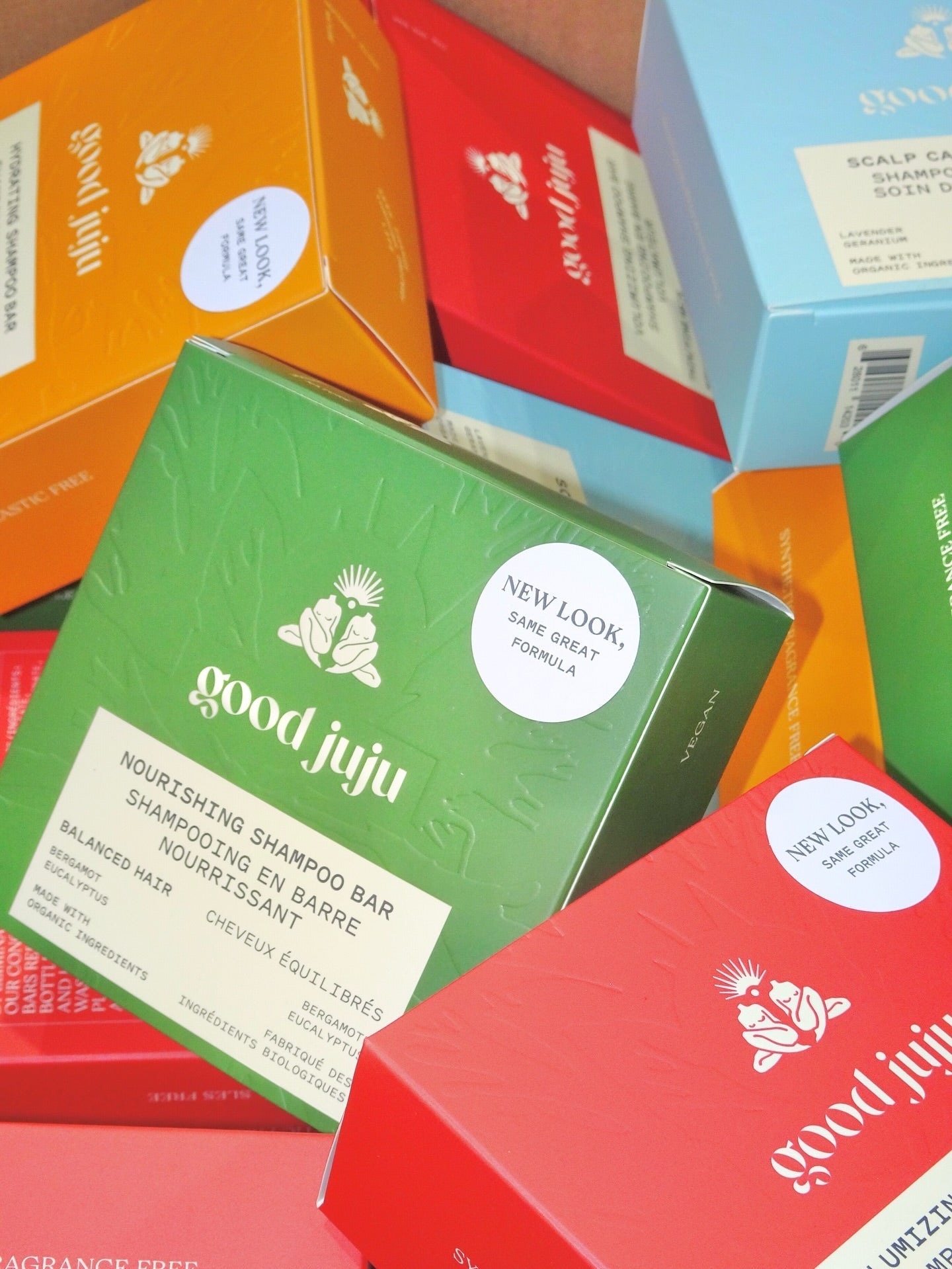 Fresh Look, Same Great Bars: Good Juju’s Shampoo & Conditioner Line Gets a Makeover!